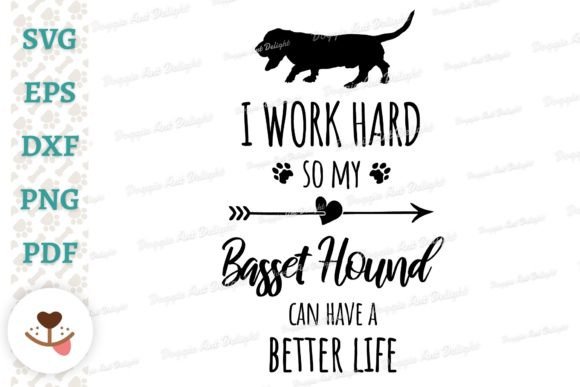 Funny Basset Hound Dog Owner Svg Png Dxf Graphics in Crafts