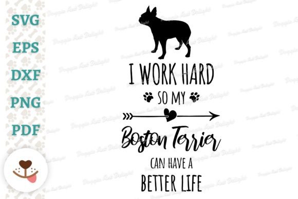 Funny Boston Terrier Dog Owner Svg Png Graphics for Crafts