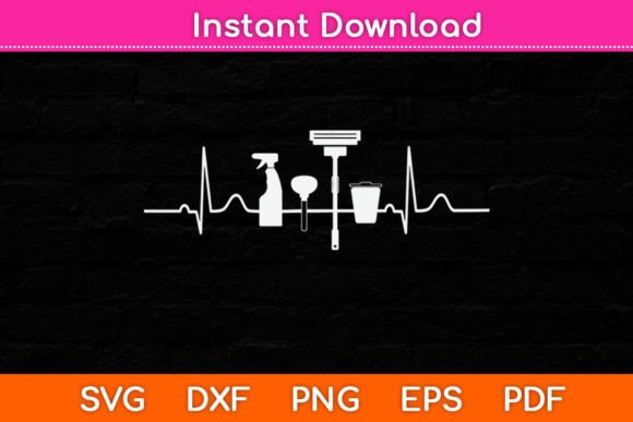 Funny Cleaning Cleaner Housekeeper Heart Graphics for Crafts