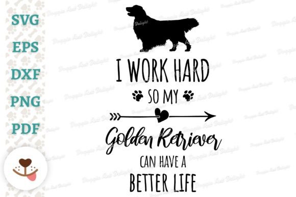 Funny Golden Retriever Dog Owner Svg Png Graphics