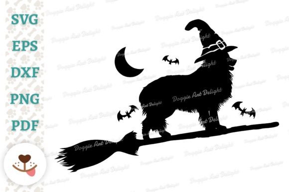 Funny Halloween Border Collie Dog Svg Graphics for Crafts