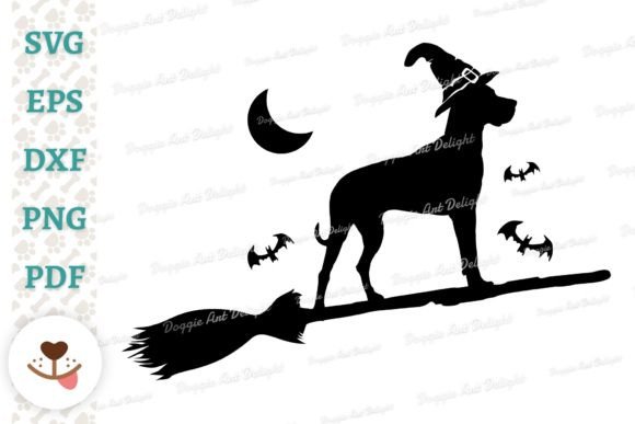Funny Halloween Great Dane Dog Svg Png Graphics in Crafts