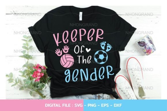 Funny Keeper of the Gender Svg Sport Graphics for Crafts