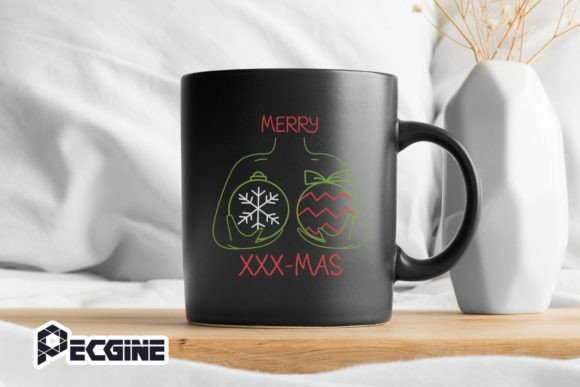 Merry X-Mas Funny Christmas Balls: Graphics for Crafts