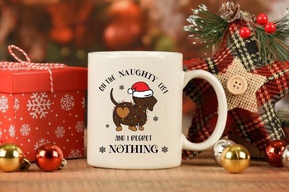 On the Naughty List Dachshund Christmas: A Graphics & Crafts Review